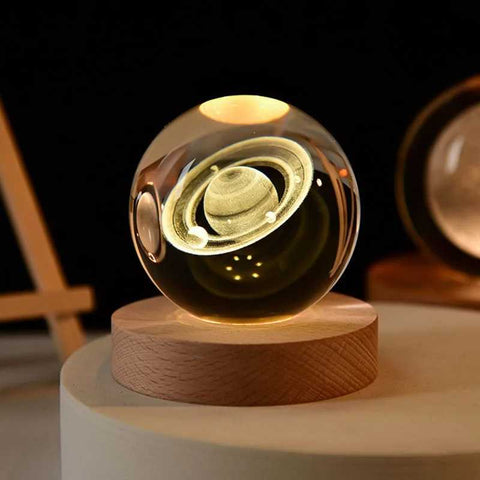 3D Crystal Ball,Night Light,Love Crystal Lamp